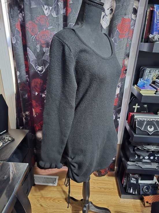 None Sweaters - Black Women’s Scoop Neck Sweater